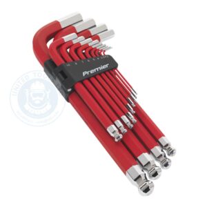 Sealey 13pc Anti-Slip Long Jumbo Ball-End Hex Key Set - AK7187